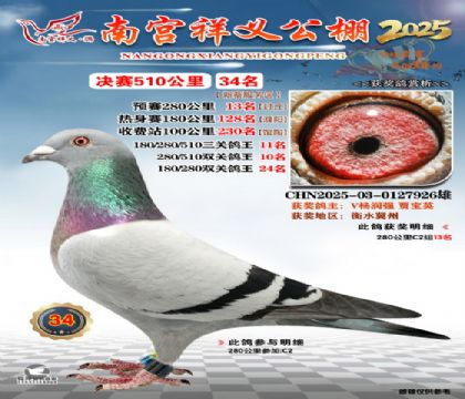 祥义公棚决赛34名