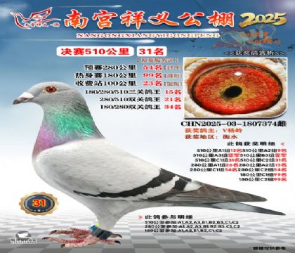 祥义公棚决赛31名