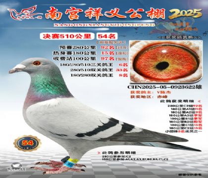 祥义公棚决赛54名