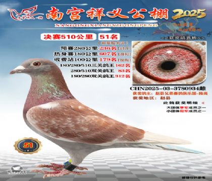 祥义公棚决赛51名