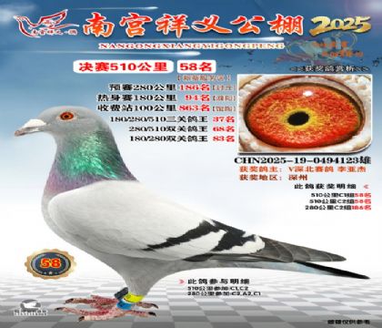 祥义公棚决赛58名