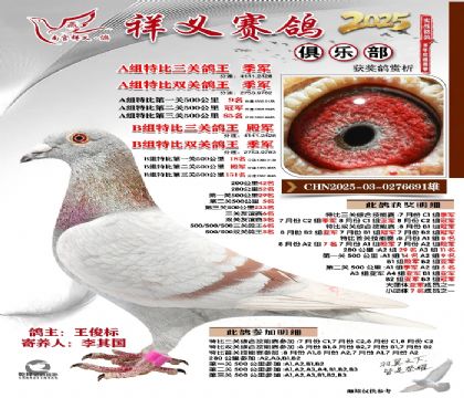 祥义俱乐部A+B组季军