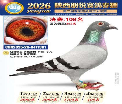 陕西朋悦决赛109名