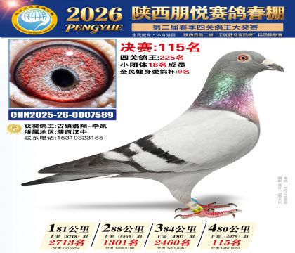 陕西朋悦决赛115名