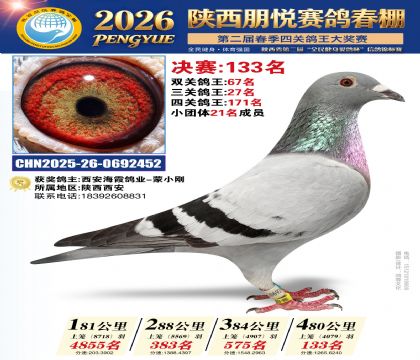 陕西朋悦决赛133名