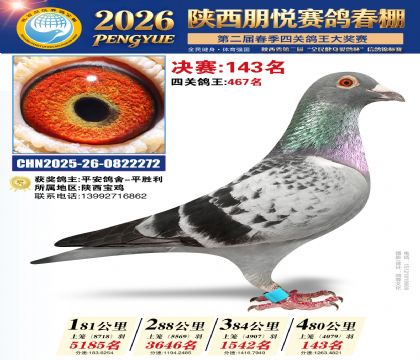陕西朋悦决赛143名