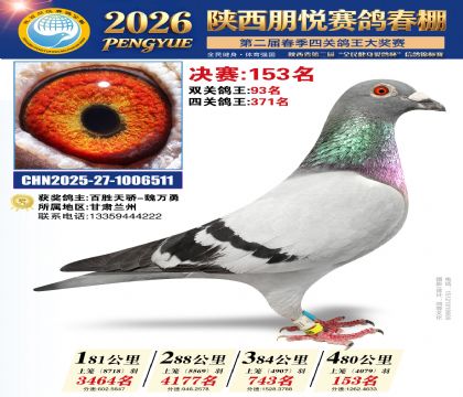 陕西朋悦决赛153名