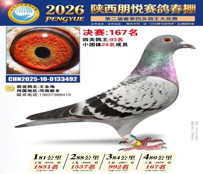 陕西朋悦决赛167名