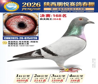 陕西朋悦决赛168名