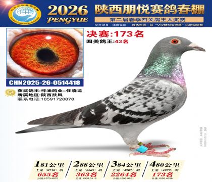 陕西朋悦决赛173名
