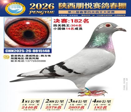 陕西朋悦决赛182名