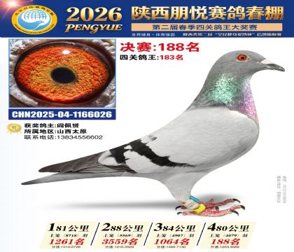 陕西朋悦决赛188名