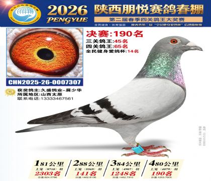 陕西朋悦决赛190名